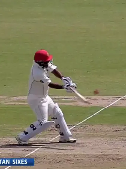 Afghanistan's sizzling sixes against Ireland at ICC Intercontinental Cup