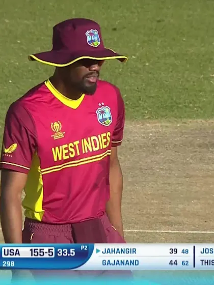 Logo of Shayan Jahangir - Wicket - West Indies vs USA
