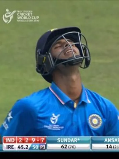 Sundar Wicket – IRE v IND
