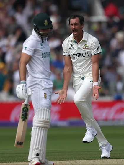 Logo of Starc removes Markram in the first over | WTC25 Final