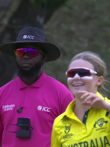 Logo of Dahami Sanethma with a Batting vs Australia Women Under-19