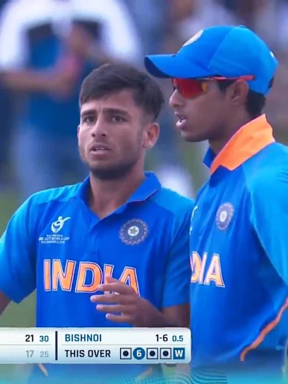 ICC U19 CWC: IND v BAN – Highlights of Ravi Bishnoi's excellent 4/30