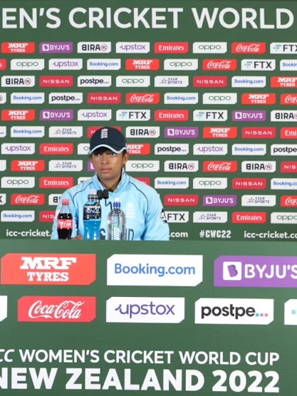 27 March - Wellington - England player Sophia Dunkley post-match press conference