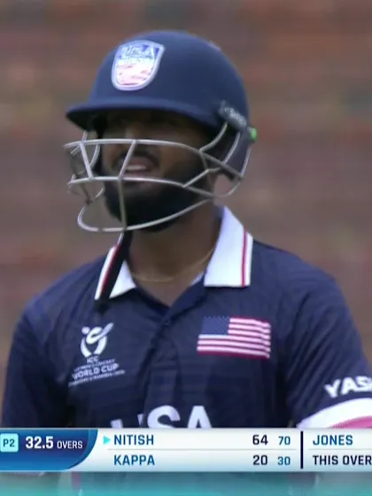 Nitish Sudini with a Four vs. New Zealand