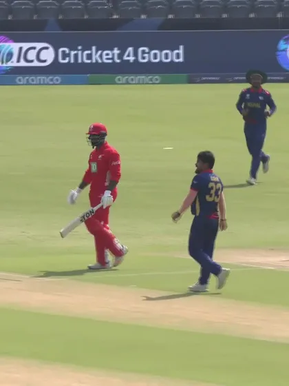 Logo of Aaron Johnson with a Batting vs. Nepal