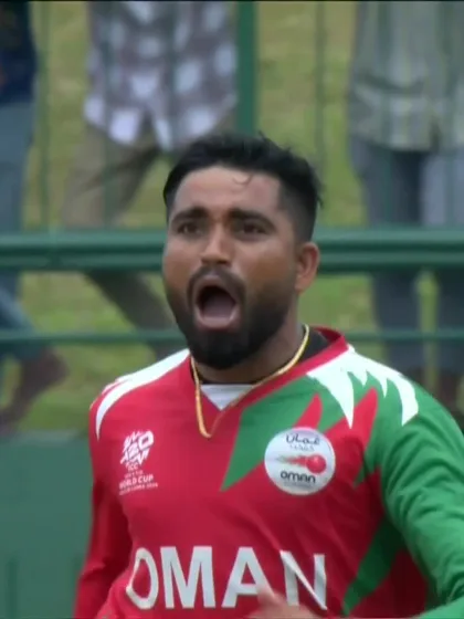 Kamindu Mendis - Wicket - Sri Lanka vs Oman