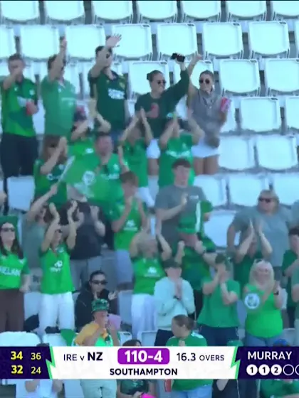Brooke Halliday - Wicket - New Zealand vs Ireland
