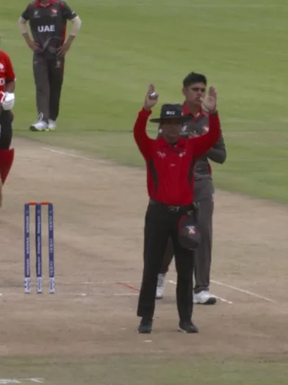 ICC U19 CWC: UAE v CAN – Randhir Sandhu smashes a six