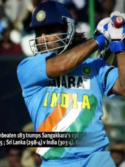Dhoni’s unbeaten 183 trumps Sangakkara’s 138* for Indian victory