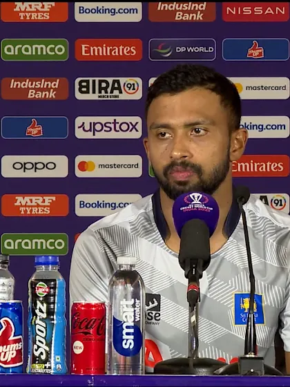 21 October - Lucknow - Sri Lanka player Sadeera Samarawickrama post-match press conference