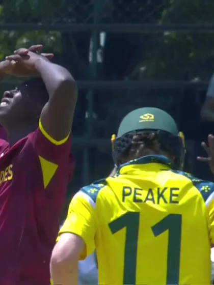 O Peake with a Four vs. West Indies