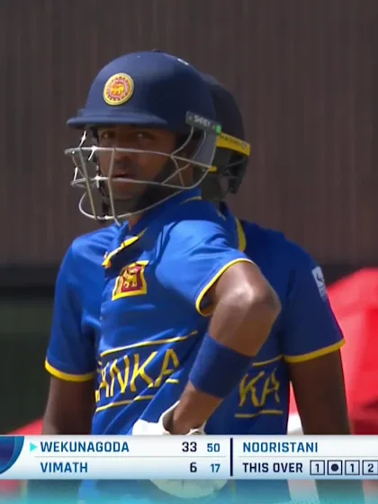 Senuja Wekunagoda with a Four vs. Afghanistan