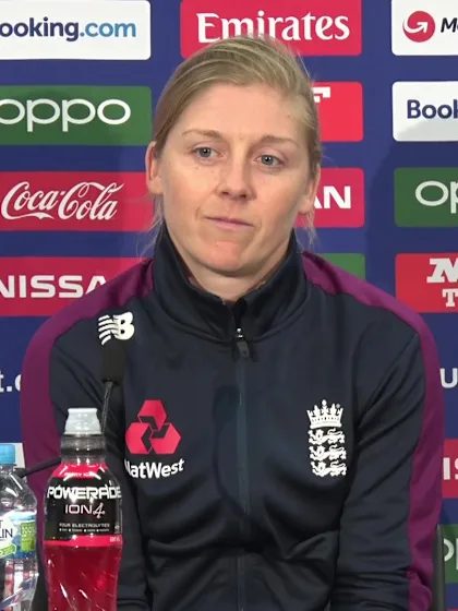 05 March - Sydney - England Captain Heather Knight Semi-Final post-match press conference