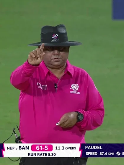Logo of Shakib Hasan - Wicket - Bangladesh vs Nepal