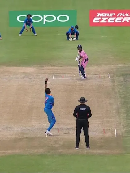 ICC U19 CWC: IND v JPN – Ball hit stumps but the bail remains unmoved