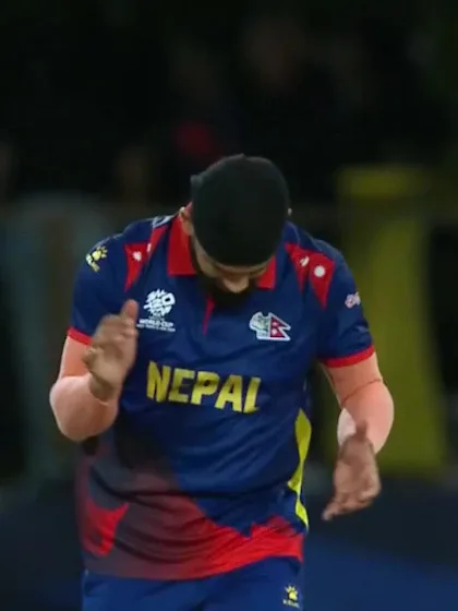 Logo of Marco Jansen - Wicket - South Africa vs Nepal