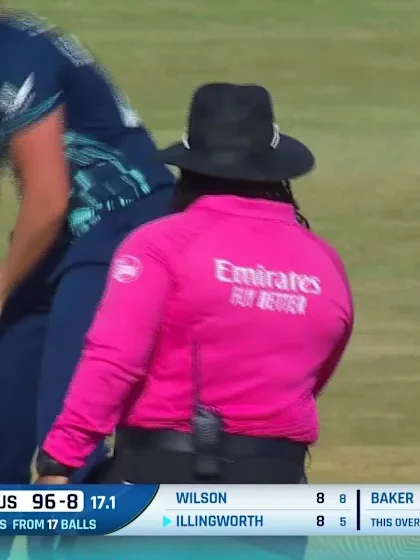 Logo of Wicket-Millicent-Illingworth-England-U19s-Women v Australia-U19s-Women ICC U19W T20WC 2023
