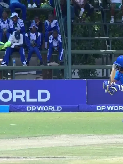 Faisal Khan with a Four vs. India