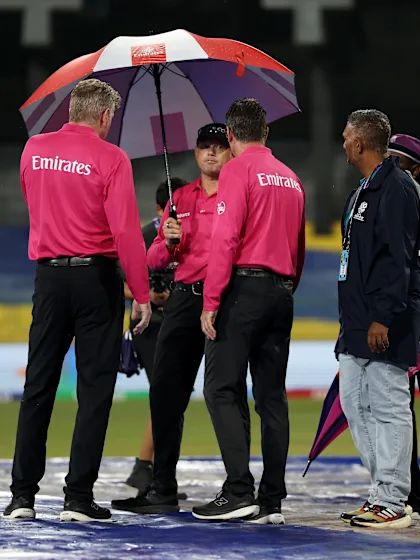 LIVE: Pakistan v New Zealand delayed due to rain