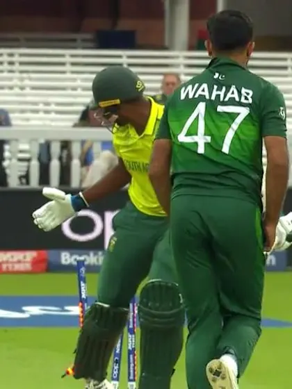 Logo of CWC19: Pak v SA - Ngidi is the third batsman to be bowled by Wahab