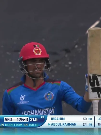 ICC U19 CWC: SA v AFG – Highlights of Ibrahim Zadran's 73*