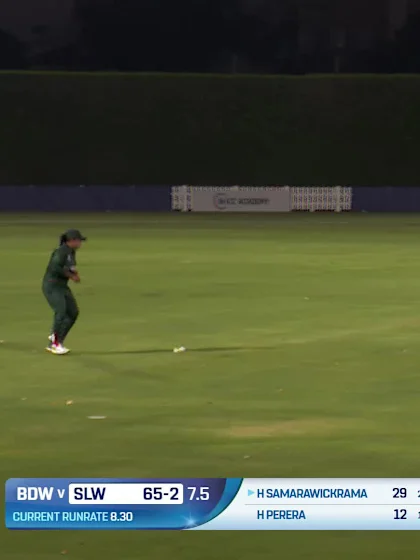 Logo of Harshitha Madhavi - Wicket - Sri Lanka Women vs Bangladesh Women
