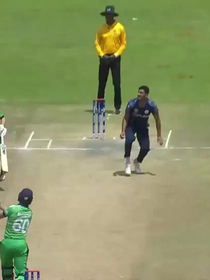 Sharif claims the wicket of Barry McCarthy for 5
