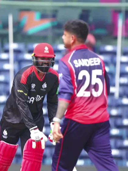 Navneet Dhaliwal - Wicket - Nepal vs CAN