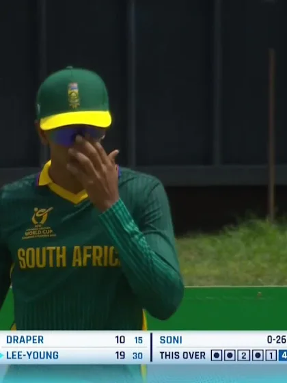 Lee Young with a Four vs. South Africa