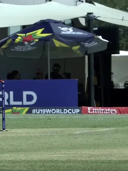 Faisal Khan with a Four vs. South Africa