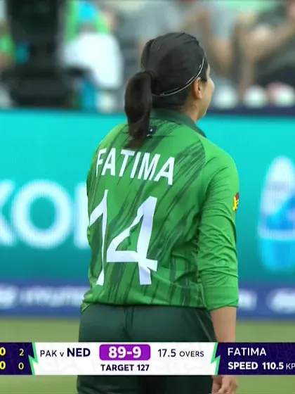 Caroline Lange - Wicket - Pakistan vs Netherlands