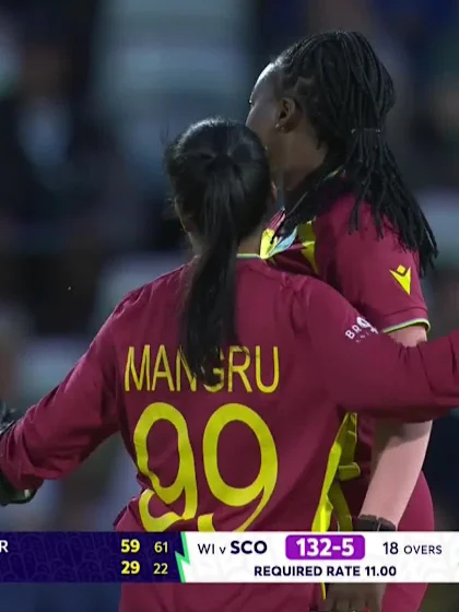 Darcey Carter - Wicket - West Indies vs Scotland