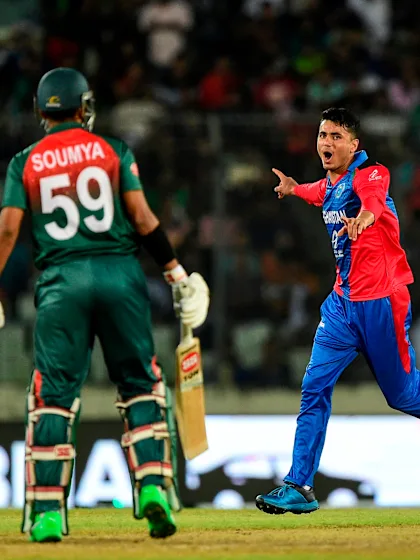 Nabi 84* and Mujeeb four-wicket haul lead Afghanistan to record-breaking win