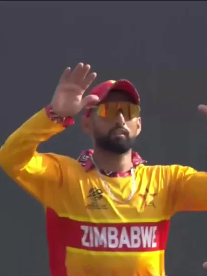 Sufyan Mehmood - Wicket - Zimbabwe vs Oman