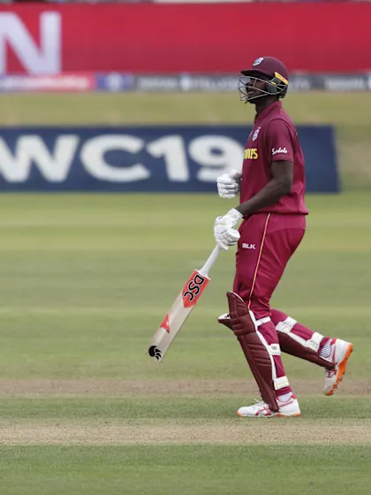 Hope and Russell help West Indies to mammoth total