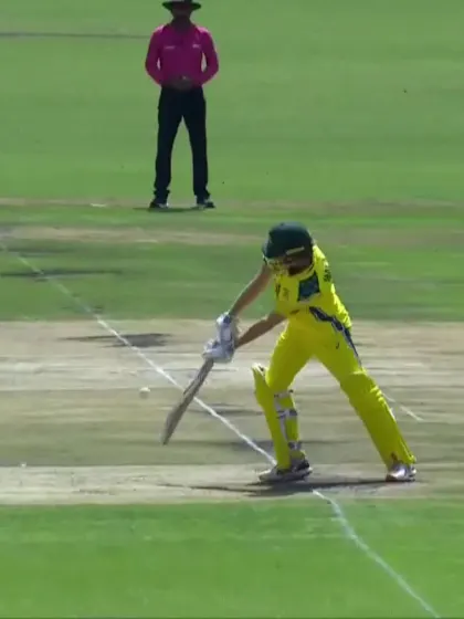 W Malajczuk with a Four vs. West Indies