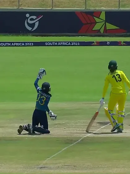 Wicket-Claire-Moore-Australia-U19s-Women v Sri-Lanka-U19s-Women ICC U19W T20WC 2023