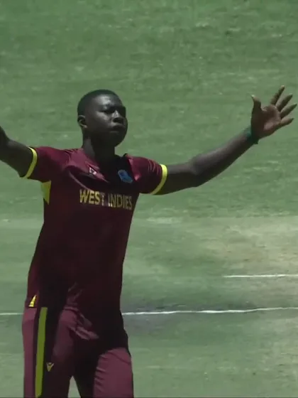 Osman Sadat - Wicket - West Indies vs Afghanistan