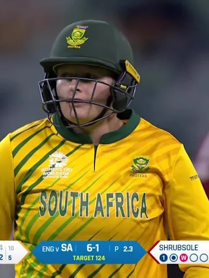 WT20WC: Eng v SA – Lizelle Lee falls early for 4