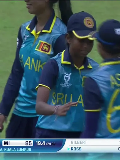Logo of A Gilbert with a Batting vs Sri Lanka Women Under-19