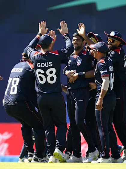 Logo of Steven Taylor pulls off a beauty | USA v PAK | T20WC 2024
