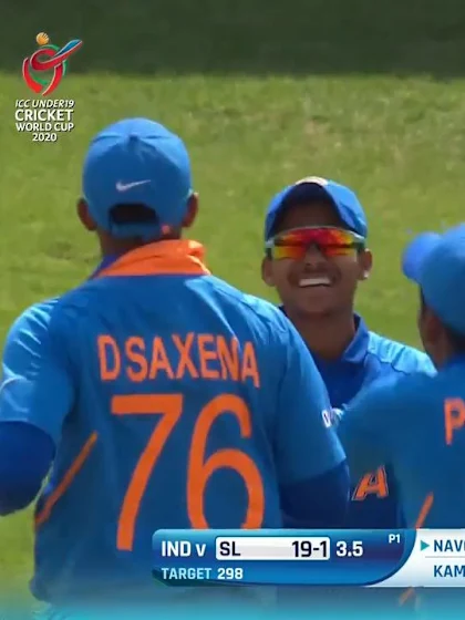 ICC U19 CWC: IND v SL – Paranavithana holes out off Mishra