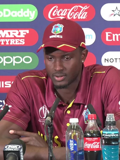 6 June - Nottingham - West Indies Captain Jason Holder post-match press conference