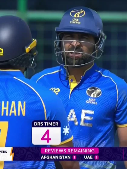 Muhammad Waseem - Wicket - Afghanistan vs United Arab Emirates