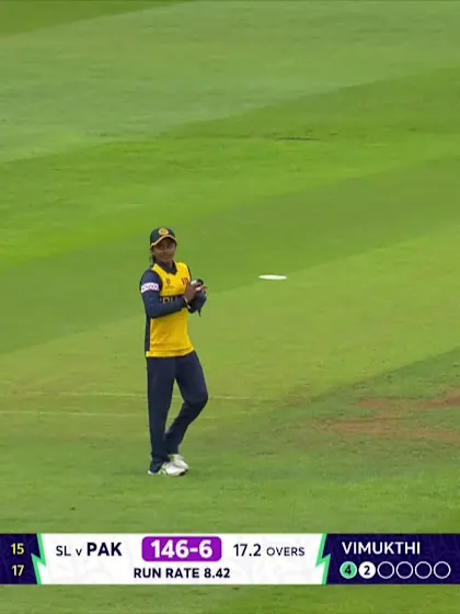 Aliya Riaz - Wicket - Sri Lanka vs Pakistan