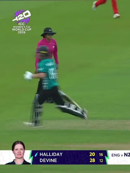 Brooke Halliday - Wicket - England vs New Zealand