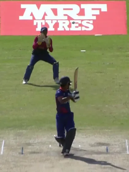 Logo of Rohit Paudel - Wicket - Nepal vs UAE