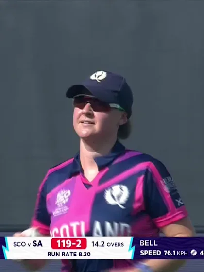 Logo of Tazmin Brits - Wicket - South Africa vs Scotland