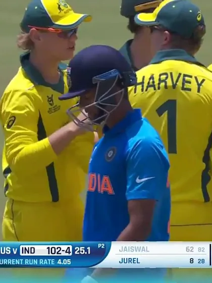 ICC U19 CWC: IND v AUS – Jaiswal suffers a tame dismissal