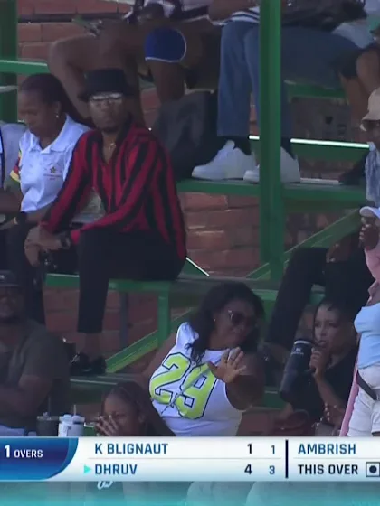 D Patel with a Four vs. India